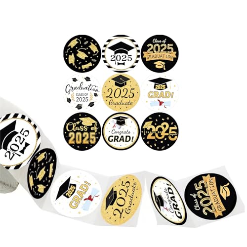 500 Stück 2025 Dankeschön-Aufkleber, 3,8 cm, Verpackungsetiketten für Siegel, Umschläge, Karten, Verpackungen, Party-Dekoration von LLHCF