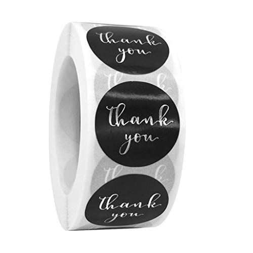 500 Stück Dankesaufkleber, Gold-Silber-Folie, Siegeletiketten für kleine Geschäfte, Hochzeiten, Geschenkpakete, Umschläge, Schreibwaren, Aufkleber, Umschläge, Aufkleber, Siegel 500 Stück Dankesaufkleber, Gold-Silber-Folie, Siegeletiketten für kleine Geschäfte, Hochzeiten, Geschenkpakete, Umschläge, Schreibwaren, Aufkleber, Umschläge, Aufkleber, Siegel von LLHCF