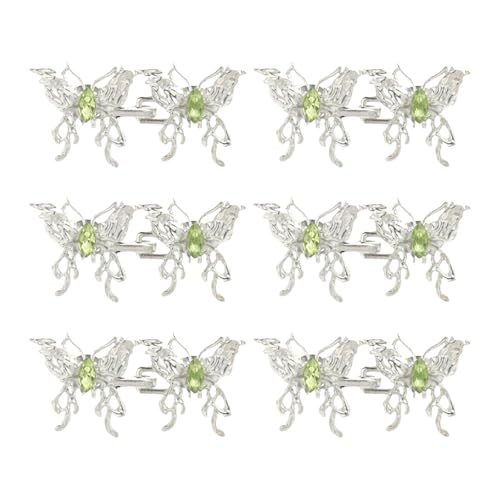 6 Paar Schmetterlings-Taillenverlängerungen, Knopf, Taillenverlängerung, Knopf, Taillenschnallen, Set für Hosen, um enger zu machen 6 Paar Schmetterlings-Taillenverlängerungen, Knopf, Taillenverlängerung, Knopf, Taillenschnallen, Set für Hosen, um enger zu machen von LLHCF