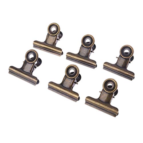 6 Stück Edelstahl Briefpapier Foto Datei Binder Clip Tasche Versiegelung Büroklammern und Binder-Clips grün 6 Stück Edelstahl Briefpapier Foto Datei Binder Clip Tasche Versiegelung Büroklammern und Binder-Clips grün von LLHCF