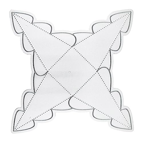 Dreieckige Metall-Stanzschablone, Bastelarbeiten, Karbonstahl, Prägeschablone, Schablone, Scrapbooking, für Karten, Stanzformen von LLHCF