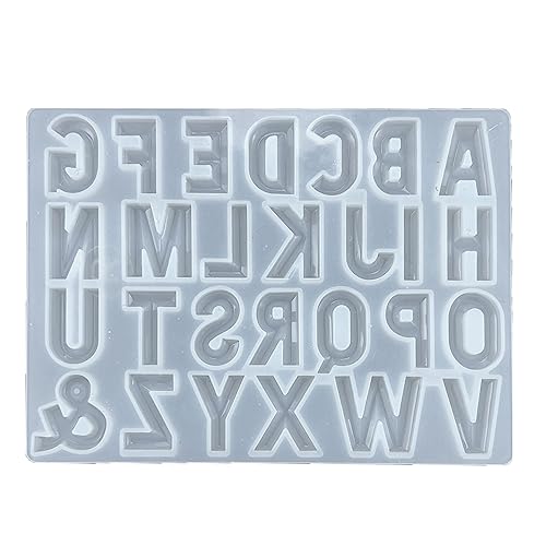 Epoxidharz-Gussformen aus Silikonharz, Buchstabenform, Silikonschmuck für Handherstellung, Ornamente, Buchstabenformen Epoxidharz-Gussformen aus Silikonharz, Buchstabenform, Silikonschmuck für Handherstellung, Ornamente, Buchstabenformen von LLHCF