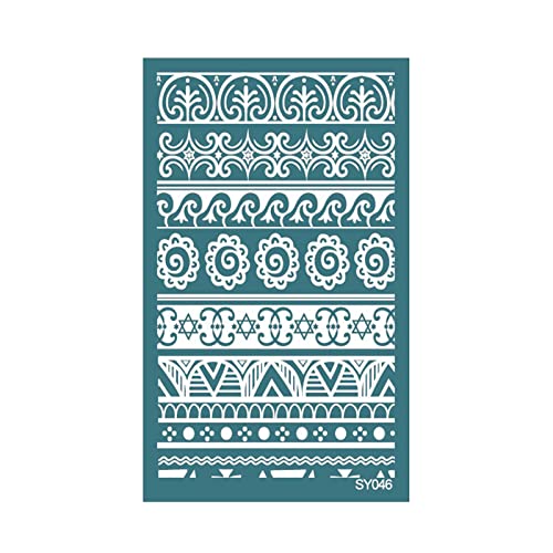 Geometrische Siebdruck-Schablonen für Ton, wiederverwendbar, Siebdruck zum Bedrucken von Ton, Schmuck, Ohrringen, Scrapbooking Geometrische Siebdruck-Schablonen für Ton, wiederverwendbar, Siebdruck zum Bedrucken von Ton, Schmuck, Ohrringen, Scrapbooking von LLHCF