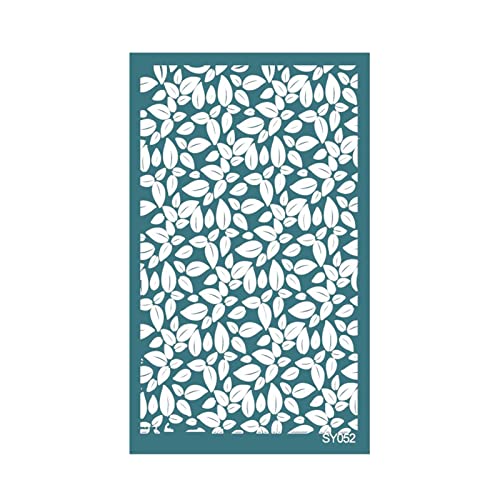 Geometrische Siebdruck-Schablonen für Ton, wiederverwendbar, Siebdruck zum Bedrucken von Ton, Schmuck, Ohrringen, Scrapbooking von LLHCF