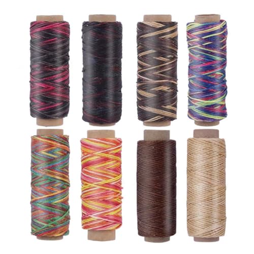 Gewachstes Garn, 38–50 m, Leder-Nähgarn, Handnähgarn für Schmuckherstellung, Lederreparatur, Nähen Gewachstes Garn, 38–50 m, Leder-Nähgarn, Handnähgarn für Schmuckherstellung, Lederreparatur, Nähen von LLHCF
