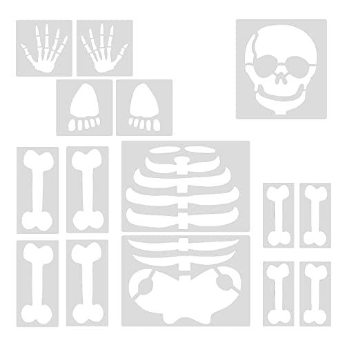 Halloween-Malschablonen-Set, Krallenschädel für Kopf, Dekoration für Zuhause, Wanddekoration von LLHCF