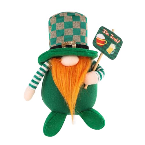 LLHCF 1 x StPatrick's Day Zwerge, irische Zwerge, Puppe, dekoratives Spielzeug für Restaurant, Esstisch, Dekoration LLHCF 1 x StPatrick's Day Zwerge, irische Zwerge, Puppe, dekoratives Spielzeug für Restaurant, Esstisch, Dekoration von LLHCF