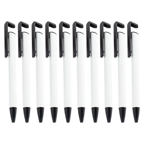 LLHCF 10 x Thermotransfer-Kugelschreiber, einziehbar, Sublimationsstift für Volldruck-Kugelschreiber von LLHCF