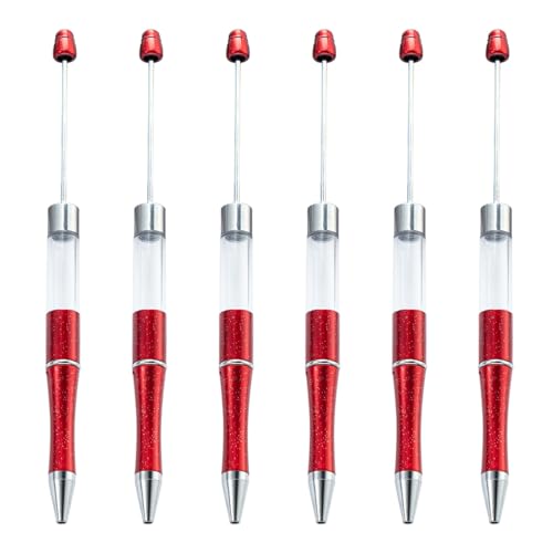 LLHCF 6 x Perlen-Kugelschreiber, Perlenstift, glattes Schreiben, Schreibwaren-Stift, 1,0 mm Perlenstift LLHCF 6 x Perlen-Kugelschreiber, Perlenstift, glattes Schreiben, Schreibwaren-Stift, 1,0 mm Perlenstift von LLHCF