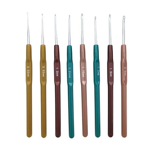LLHCF 8/10 Stück Ergonomisches Häkelnadel-Set, Stricknadel mit ergonomischem weichem Griff für Handstricken, Spitzenarbeiten, Handwerk LLHCF 8/10 Stück Ergonomisches Häkelnadel-Set, Stricknadel mit ergonomischem weichem Griff für Handstricken, Spitzenarbeiten, Handwerk von LLHCF