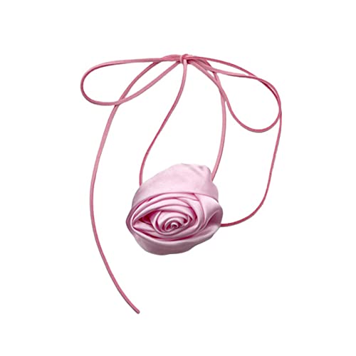 LLHCF Blumen-Halsketten, Rosen-Halskette, zarte Halskette, Damen-Trendschmuck, Seidensamt, Charm-Halskette, übertriebene Blumen-Halsketten für Damen, Modeschmuck LLHCF Blumen-Halsketten, Rosen-Halskette, zarte Halskette, Damen-Trendschmuck, Seidensamt, Charm-Halskette, übertriebene Blumen-Halsketten für Damen, Modeschmuck von LLHCF