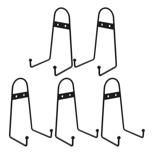 LLHCF Elegante schwarze Staffelei für Teller und vertikale Tellerständer, dekoratives Schnörkelregal, Heimdekoration, 5 Stück LLHCF Elegante schwarze Staffelei für Teller und vertikale Tellerständer, dekoratives Schnörkelregal, Heimdekoration, 5 Stück von LLHCF