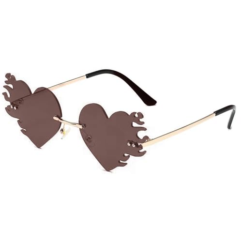 LLHCF Flamme Sonnenbrille für Shows und den täglichen Gebrauch, Punk-Kostüm-Zubehör, Maskeraden, Party-Dekoration LLHCF Flamme Sonnenbrille für Shows und den täglichen Gebrauch, Punk-Kostüm-Zubehör, Maskeraden, Party-Dekoration von LLHCF