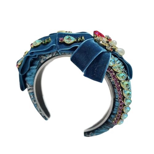 LLHCF Haarreif mit Schleife, Foto-Requisiten, lustiges Stirnband, Party, Blingbling, Karaoke-Party, Haarreif, Schmucksteine, Kopfbedeckung für die Bühne LLHCF Haarreif mit Schleife, Foto-Requisiten, lustiges Stirnband, Party, Blingbling, Karaoke-Party, Haarreif, Schmucksteine, Kopfbedeckung für die Bühne von LLHCF