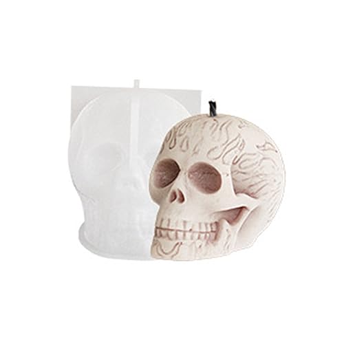 LLHCF Halloween-Kerzenform für die Herstellung von Totenkopf-Duft, handgefertigte Seife, Pflaster, Handarbeit, Harzguss-Silikonform LLHCF Halloween-Kerzenform für die Herstellung von Totenkopf-Duft, handgefertigte Seife, Pflaster, Handarbeit, Harzguss-Silikonform von LLHCF