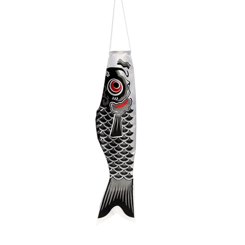 LLHCF Japanische Karpfen-Windsäcke, Luftschlangen, Fischflagge, Drachen, Cartoon-Fisch, bunte Windsäcke, Karpfensocke, Flagge, Koinobori LLHCF Japanische Karpfen-Windsäcke, Luftschlangen, Fischflagge, Drachen, Cartoon-Fisch, bunte Windsäcke, Karpfensocke, Flagge, Koinobori von LLHCF