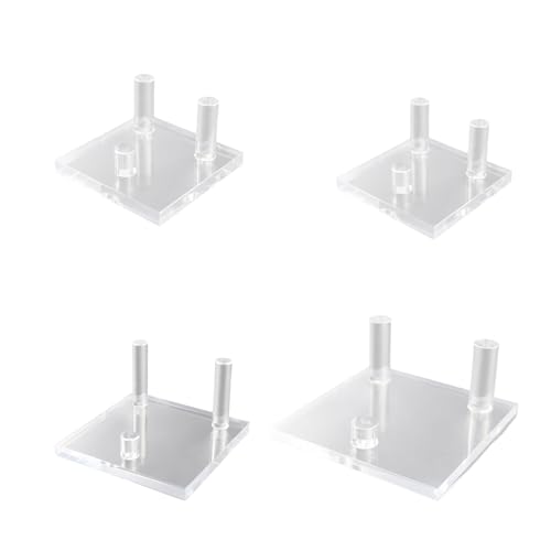 LLHCF Mehrzweck-Staffelei aus Acryl, rund, quadratisch, für Kristallfossilien, transparent, Sammlerstück, Mineralienständer LLHCF Mehrzweck-Staffelei aus Acryl, rund, quadratisch, für Kristallfossilien, transparent, Sammlerstück, Mineralienständer von LLHCF