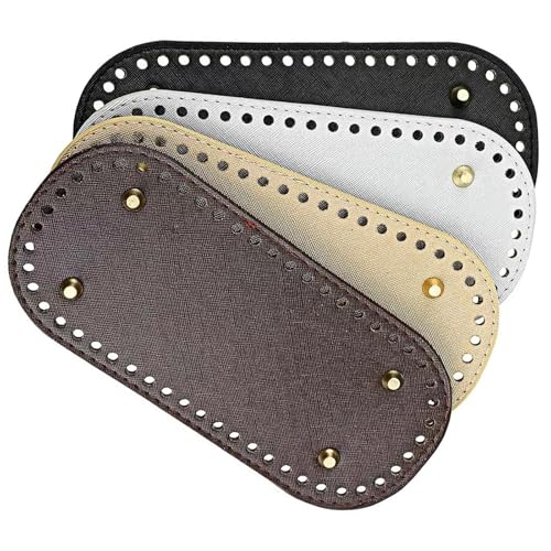 LLHCF Strick-/Häkeltaschen-Basis, 22 x 10 cm, 8 x 18 cm, gehäkelter Boden, Korbboden, Ledertasche, Unterseite für Stricktasche, Häkeltasche LLHCF Strick-/Häkeltaschen-Basis, 22 x 10 cm, 8 x 18 cm, gehäkelter Boden, Korbboden, Ledertasche, Unterseite für Stricktasche, Häkeltasche von LLHCF