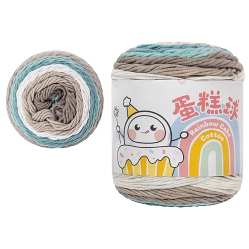 LLHCF Strickgarn Farbverläufe Kuchengarn Weiches Garn Häkelgarn Baumwollgarn Fairyland Regenbogen Garn Strickzubehör LLHCF Strickgarn Farbverläufe Kuchengarn Weiches Garn Häkelgarn Baumwollgarn Fairyland Regenbogen Garn Strickzubehör von LLHCF