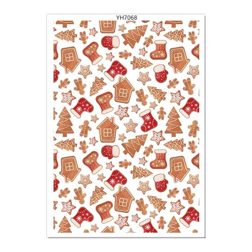 LLHCF Wassertransferpapier Ton Transferpapier Weihnachten Transferpapier Ton Transferblätter einfach zu bedienen für Ton Ohrringe LLHCF Wassertransferpapier Ton Transferpapier Weihnachten Transferpapier Ton Transferblätter einfach zu bedienen für Ton Ohrringe von LLHCF