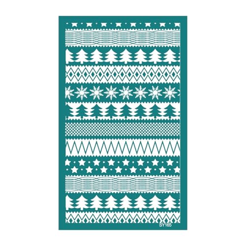 LLHCF Wiederverwendbare Siebdruck-Schablonen mit weihnachtlichem Motiv, Schneeflocken-Ohrringe, Siebdruck-Schablonen für T-Shirt-Fensterdekoration LLHCF Wiederverwendbare Siebdruck-Schablonen mit weihnachtlichem Motiv, Schneeflocken-Ohrringe, Siebdruck-Schablonen für T-Shirt-Fensterdekoration von LLHCF