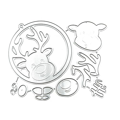 Metall-Stanzschablone mit Weihnachtsmotiven aus Karbonstahl, Prägeschablone, Scrapbooking, für Karten, Stanzformen Metall-Stanzschablone mit Weihnachtsmotiven aus Karbonstahl, Prägeschablone, Scrapbooking, für Karten, Stanzformen von LLHCF