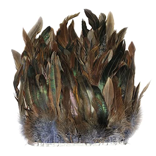 Natürlicher Hahn, Breite 10,2 - 15,2 cm, Bastelfransenbordüre, 91,4 cm, Kleidung, Dekorationen und Handwerk von LLHCF