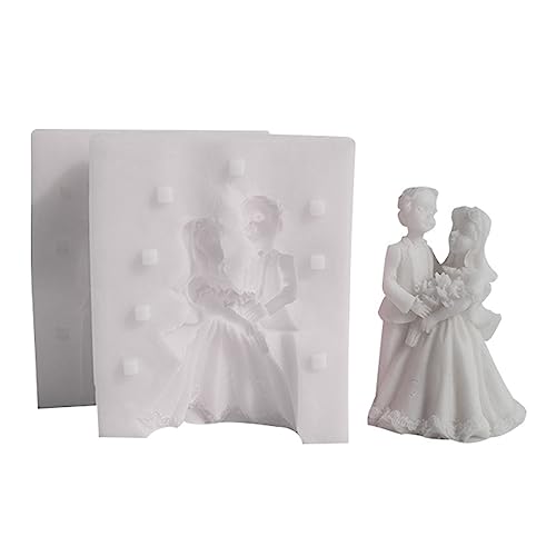 Plasters-Mold 3D-Form für Braut und Bräutigam, Kunstharz, Gips-Skulptur, Ornament, Dekoration, Epoxid-Formen für Seifenherstellung von LLHCF