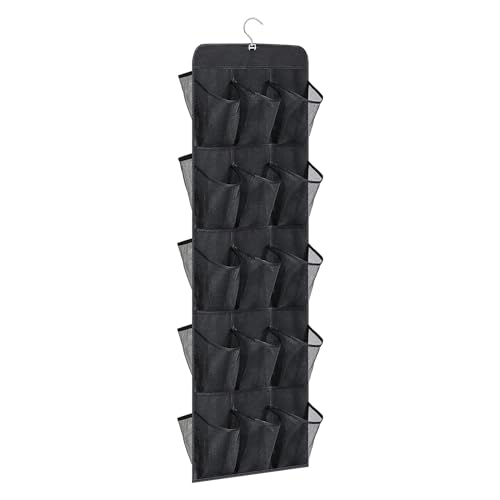 Platzsparende Aufbewahrungstasche mit 30 Fächern, groß, Netzstoff, Wandmontage, Kleinteile, Organizer, Halter, Zimmer, Schuhe, Behälter, Schuhbeutel von LLHCF