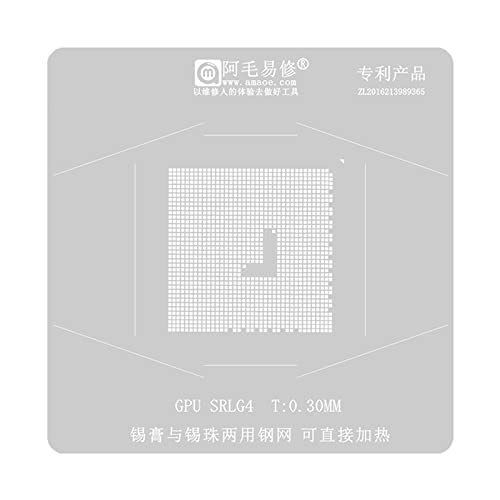 SRLG4 BGA Reballing Schablone GPU IC Chip Stahlgeflecht Reparaturwerkzeuge Pflanzkugeln und Perlen für Zwecke SRLG4 BGA Reballing Schablone GPU IC Chip Stahlgeflecht Reparaturwerkzeuge Pflanzkugeln und Perlen für Zwecke von LLHCF