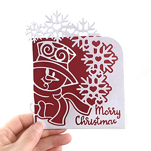 Schneemann-Stanzformen für Weihnachten, Schneeflocken, Prägeschablonen für Grußkarten, Karten, Scrapbooking, Alben von LLHCF