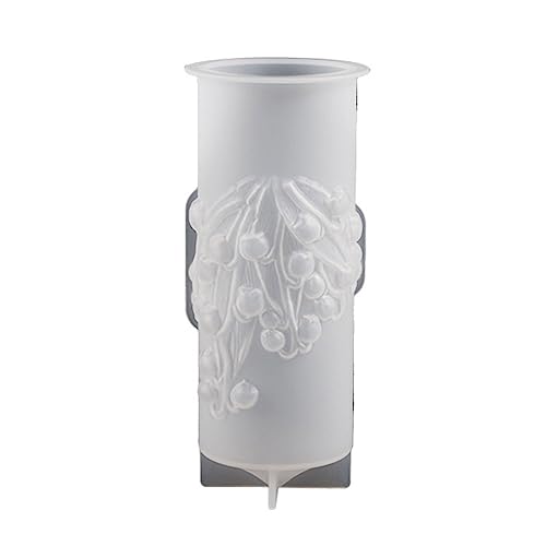 Silikonform, 3D-Formen, Harzguss für Blumenornamente, für handgefertigte Seife, zylindrischer Duft von LLHCF