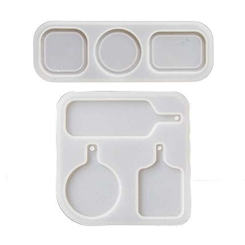 Silikonform für runde Schlüsselanhänger, Ohrringe, Charm-Form für Lebensmittel, Getränke, Schmuck, Werkzeug, Tablett, Anhängerform Silikonform für runde Schlüsselanhänger, Ohrringe, Charm-Form für Lebensmittel, Getränke, Schmuck, Werkzeug, Tablett, Anhängerform von LLHCF