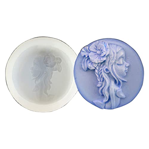 Silikonform für selbstgemachte Seife mit Blumenmädchen, exquisiter Mousse, Kuchen, Schokolade, Backen Silikonform für selbstgemachte Seife mit Blumenmädchen, exquisiter Mousse, Kuchen, Schokolade, Backen von LLHCF