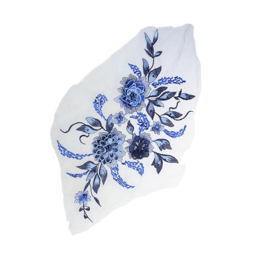Stickerei-Spitzenapplikation zum Aufnähen, Blumenaufnäher, für Hochzeitskleid, Kleid, Kleidung, Jeans, Jacken, Röcke von LLHCF