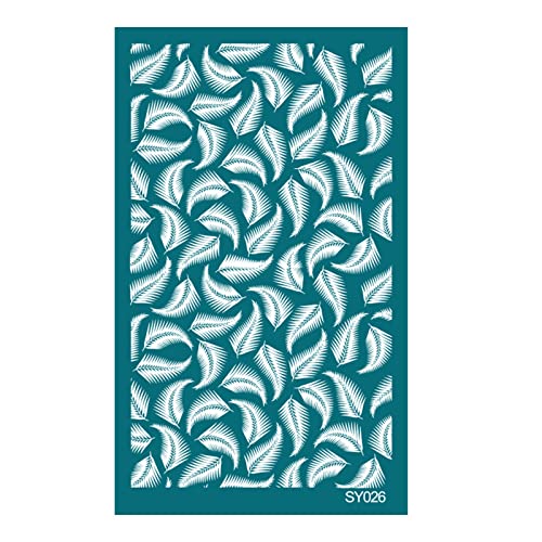 Wiederverwendbare Siebdruck-Schablonen mit Blättern, geometrische Siebdruck-Schablonen für Ton-Druck auf Ton, Schmuck, Ohrringe, Dekoration, wiederverwendbar Wiederverwendbare Siebdruck-Schablonen mit Blättern, geometrische Siebdruck-Schablonen für Ton-Druck auf Ton, Schmuck, Ohrringe, Dekoration, wiederverwendbar von LLHCF
