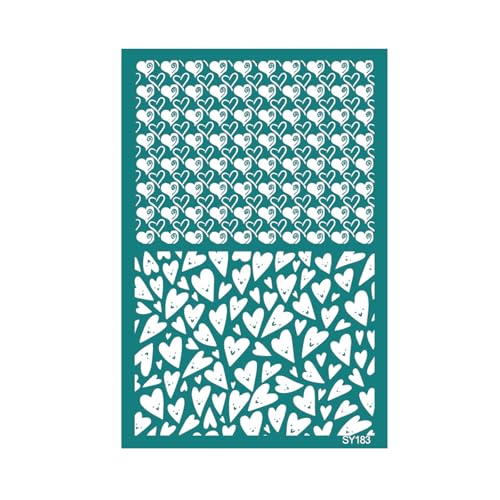 Wiederverwendbare Valentinstag-Schablonen für Siebdruck, Herz-Blumen, Ohrringe, Siebdruck-Schablonen für T-Shirt, Fensterdekoration Wiederverwendbare Valentinstag-Schablonen für Siebdruck, Herz-Blumen, Ohrringe, Siebdruck-Schablonen für T-Shirt, Fensterdekoration von LLHCF