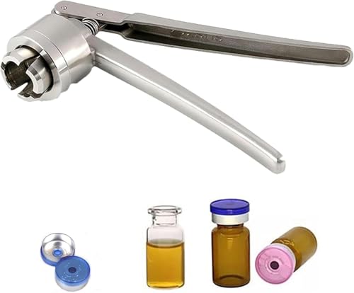 LLHTTDMBDFC Flip-Top-Fläschchen-Crimper, Parfüm-Zange, Langlebig/einfach zu bedienen – Manueller Verschlussverschluss aus Vollaluminium/Aluminium-Kunststoff, präzises Crimpen(Aluminumplastic,2cm) von LLHTTDMBDFC