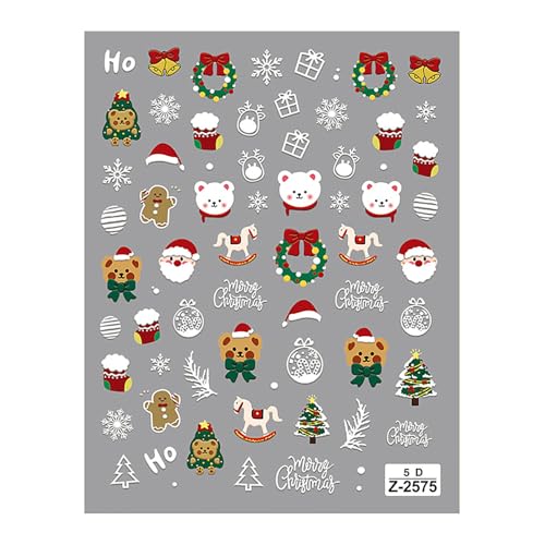 1 Blatt Selbstklebstoff 5D Geprägte Weihnachtsnägel Aufkleber Stylish Santa Supplies Fashion Art Accessoires Glühende Nagelabziehbilder 1 Blatt Selbstklebstoff 5D Geprägte Weihnachtsnägel Aufkleber Stylish Santa Supplies Fashion Art Accessoires Glühende Nagelabziehbilder von LLINthy