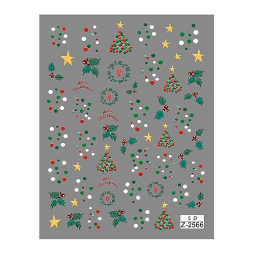 1 Blatt Selbstklebstoff 5D Geprägte Weihnachtsnägel Aufkleber Stylish Santa Supplies Fashion Art Accessoires Glühende Nagelabziehbilder 1 Blatt Selbstklebstoff 5D Geprägte Weihnachtsnägel Aufkleber Stylish Santa Supplies Fashion Art Accessoires Glühende Nagelabziehbilder von LLINthy