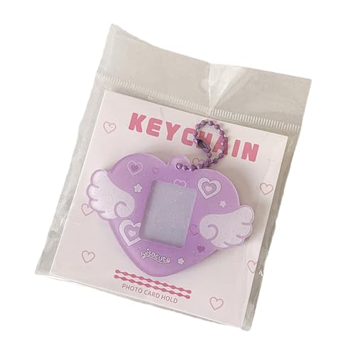 1 Zoll Photo Case Heart Wing Card Ordner 1 Zoll Fotokarte Speicher Anzeigeanhänger Für Bequeme Speicherung Und Anzeige von LLINthy