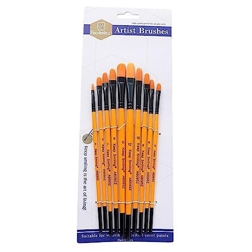 10 PCs Pinsel Pinsel Set Nylon Haarkünstler Acrylpinsel Für Acrylöl Aquarell Gesichtsnägel Kunst Felsmalerei Öl 10 PCs Pinsel Pinsel Set Nylon Haarkünstler Acrylpinsel Für Acrylöl Aquarell Gesichtsnägel Kunst Felsmalerei Öl von LLINthy