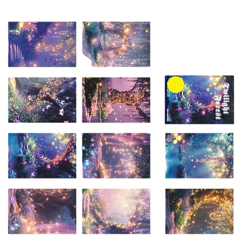 10 Sheets Forests Series Aufkleber Szene Aufkleber Landschaft Aufkleber Aufkleber Aesthetic Sticker Scrapbooking Supplies Für Erwachsene Kids Journal Sticker Szene Szene Aufkleber Landschaft Aufkleber von LLINthy
