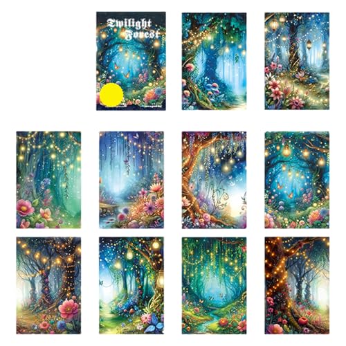 10 Sheets Forests Series Aufkleber Szene Aufkleber Landschaft Aufkleber Aufkleber Aesthetic Sticker Scrapbooking Supplies Für Erwachsene Kids Journal Sticker Szene Szene Aufkleber Landschaft Aufkleber von LLINthy