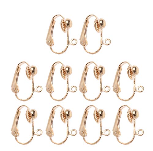 10 Stück Ohrclip-Konverter, Umwandlung, Ohrnadel, Ohrhaken zum Wechseln von Ohrklemmen, Schmuckzubehör für nicht durchstochene Ohren 10 Stück Ohrclip-Konverter, Umwandlung, Ohrnadel, Ohrhaken zum Wechseln von Ohrklemmen, Schmuckzubehör für nicht durchstochene Ohren von LLINthy