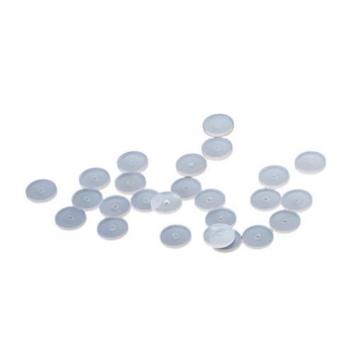 100 Stück Silikon-Ohrring-Stopper, transparente Ohrringe, sichere Ohrstecker, Verschlüsse für schwere Ohrringe, Schmuck von LLINthy