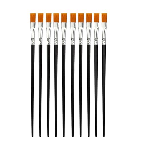 10pcs Handbemalte Pinsel Art Pinsel Sets Nylon Haarkünstler Acrylfarben Für Acrylöl Aquarell Nylon Haarbürste Aquarell Set Ölmalerei Set von LLINthy