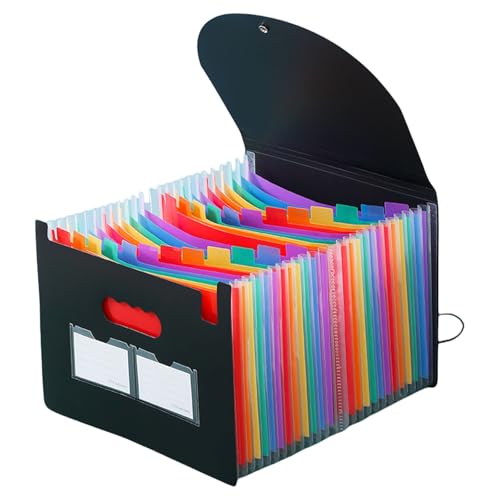 13/25 Taschen Dokument Organizer A 4 Datei Ordner Akkordeons Bag Dokument Ordner Taschendatei Aktenbox von LLINthy
