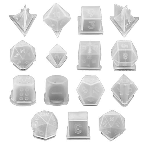 15 Formen Unregelmäßiger Würfel Epoxidharz Form Multi Spec Digital Game Silikonform Silikonharzformen Groß von LLINthy