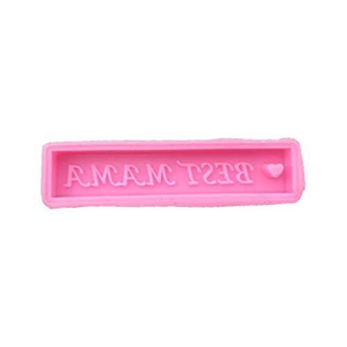 1pc/5pcs Glänzende Glänzende Silikonformen Valentinstag Buchstabe Form Schlüsselbund Anhänger Epoxidharz Crafting Formenschlüsselkettenformen Für Epoxidharz Mit Lochkit von LLINthy